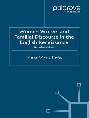 cover image of Women Writers and Familial Discourse in the English Renaissance